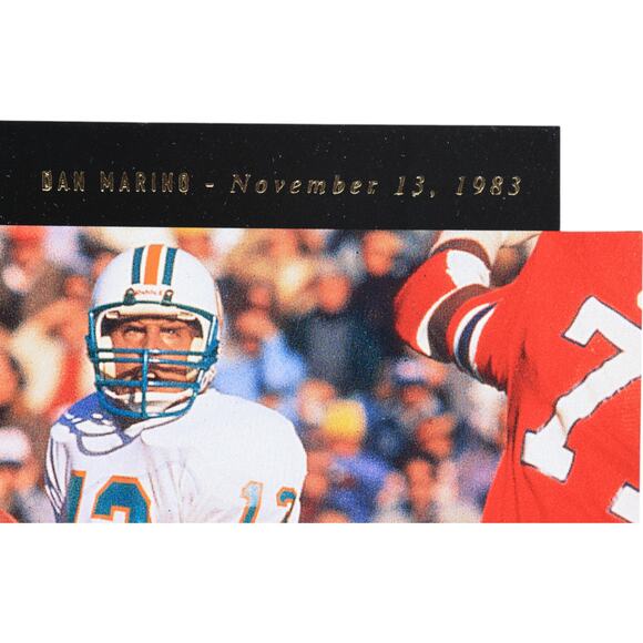 Dan Marino 1996 Upper Deck 5"x7" Meet the Stars Jumbo Cards Miami Dolphins - Picture 12 of 16